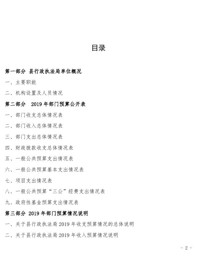 41—2019年县行政执法局预算公开.docx
