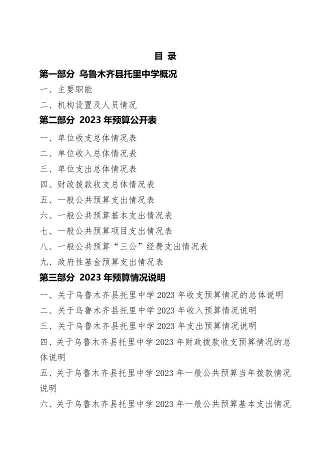 预算公开-2023年057001乌鲁木齐县托里中学.pdf