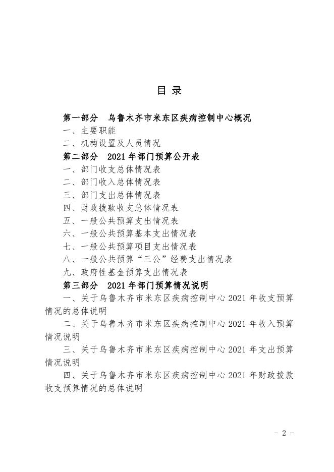 2021年度米东疾病控制中心预算公开.pdf