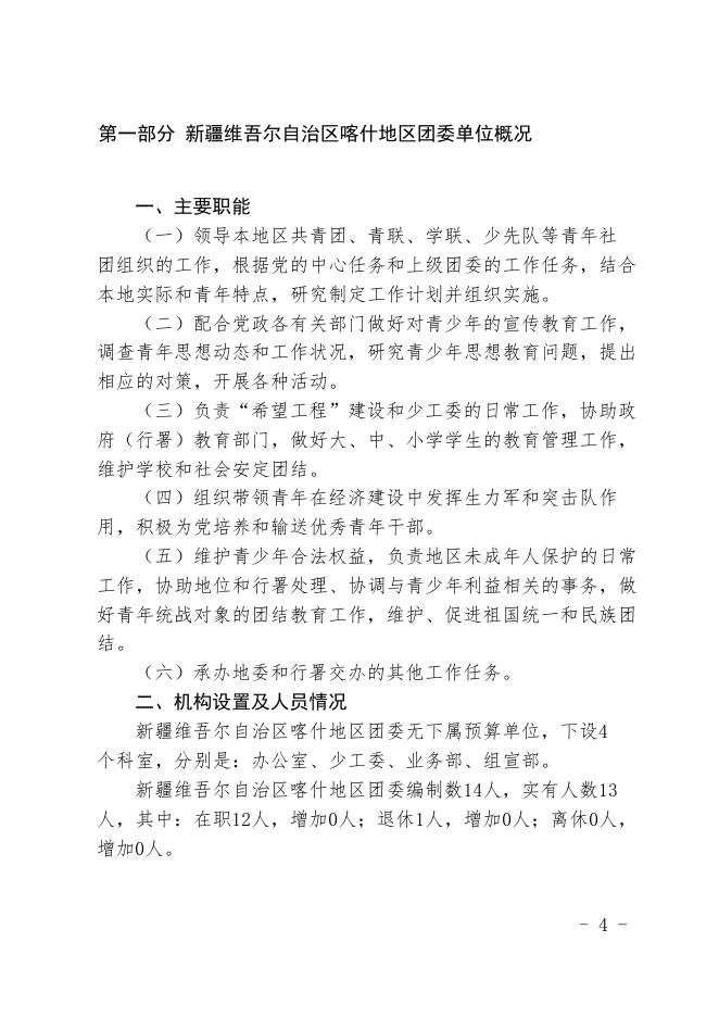 新疆维吾尔自治区喀什地区团委2021年预算报告.pdf