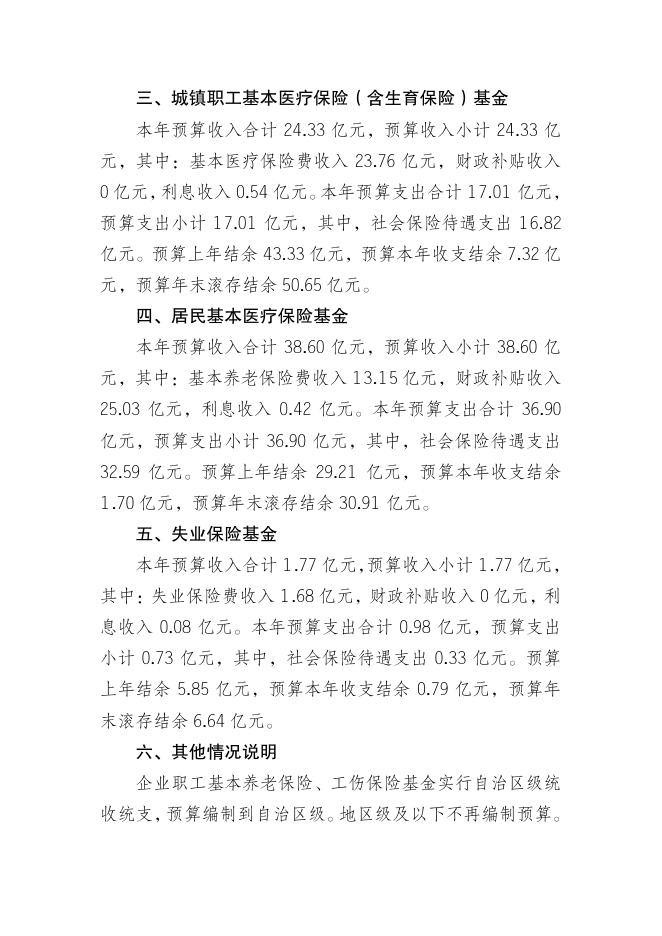 关于喀什地区2021年社会保险基金预算的说明.pdf