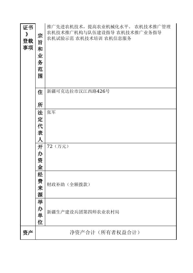 12990400568885040G-新疆生产建设兵团第四师农业农村局-新疆生产建设兵团第四师农机技术推广站.doc