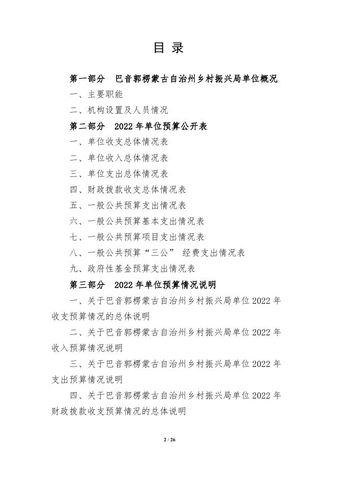 326012-巴音郭愣蒙古自治州乡村振兴局2022年单位预算公开说明.pdf