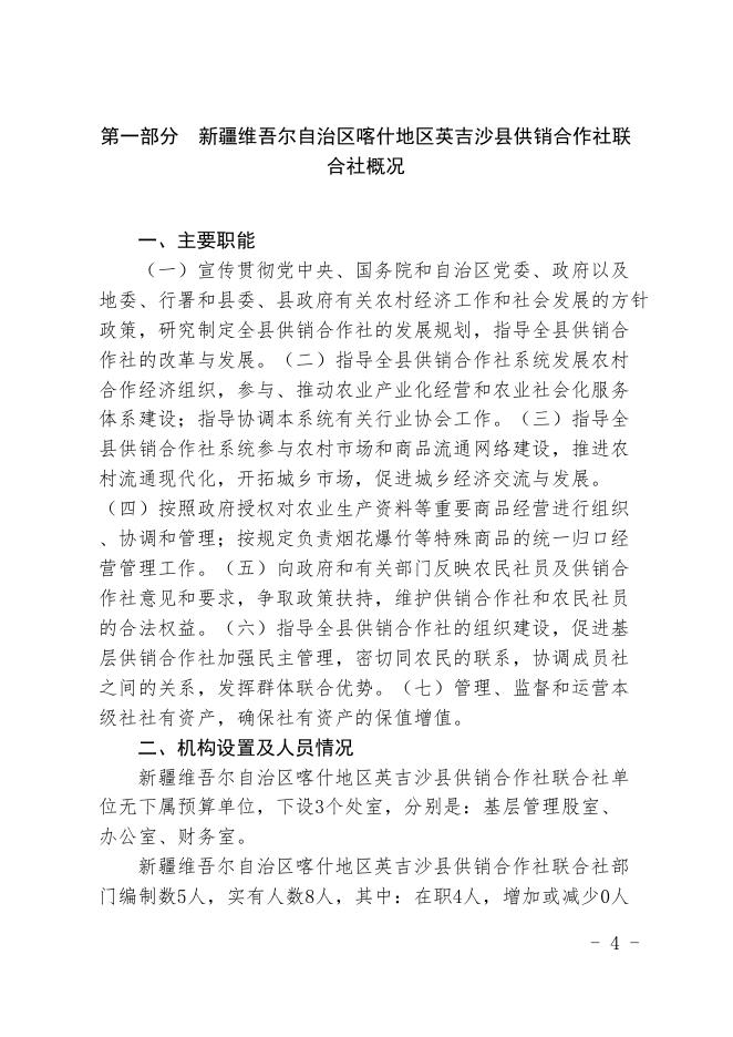 新疆维吾尔自治区喀什地区英吉沙县供销合作社联合社2020年预算报告.pdf