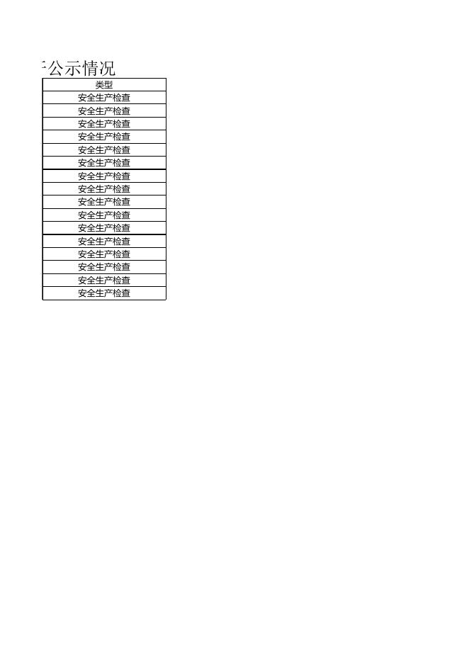 [巩留县应急管理局“双随机、一公开”公示情况 20K].xls