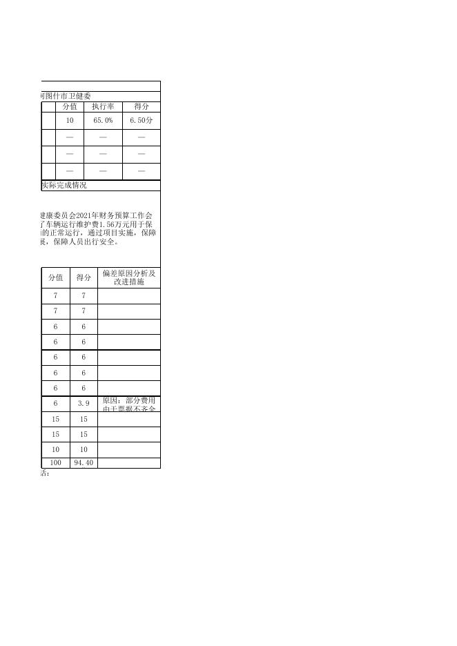 阿图什市卫生健康委员会2021年度项目支出绩效自评表-20221203234801762.xlsx