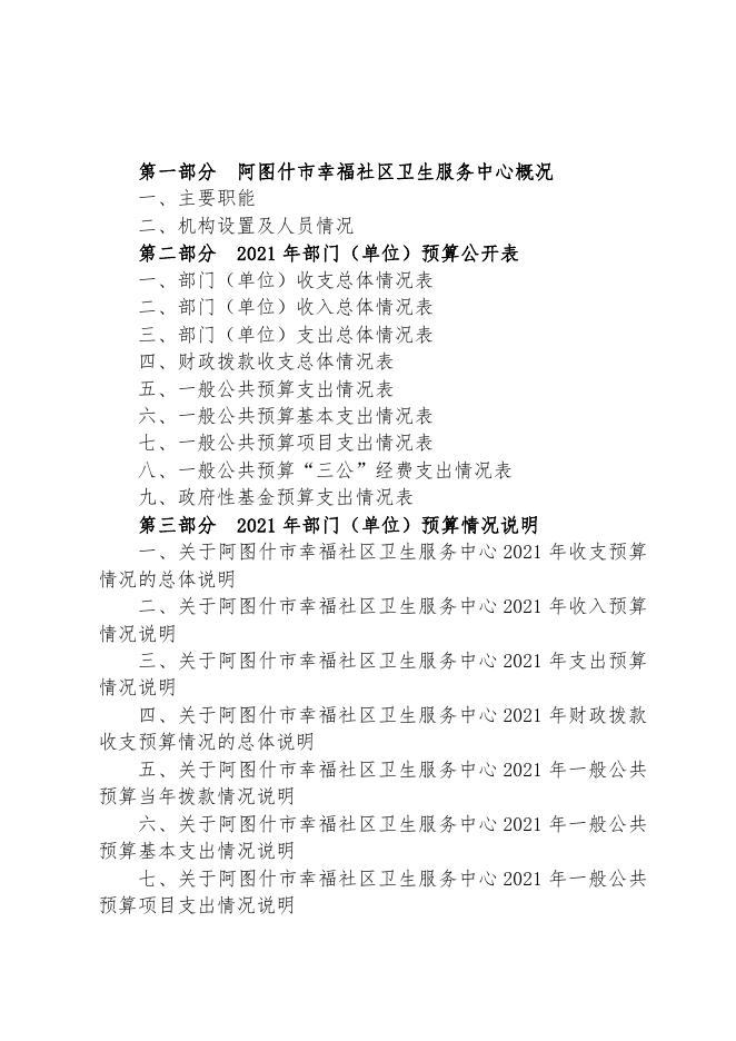 阿图什市幸福社区卫生服务中心2021年部门预算公开.pdf