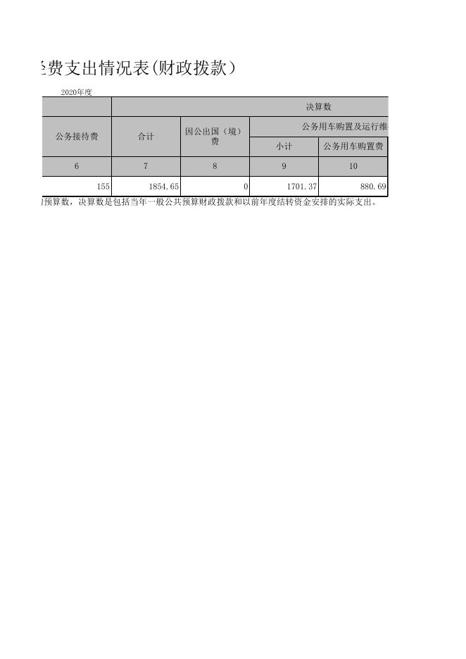 2020年“三公”经费支出情况表(财政拨款）.xls