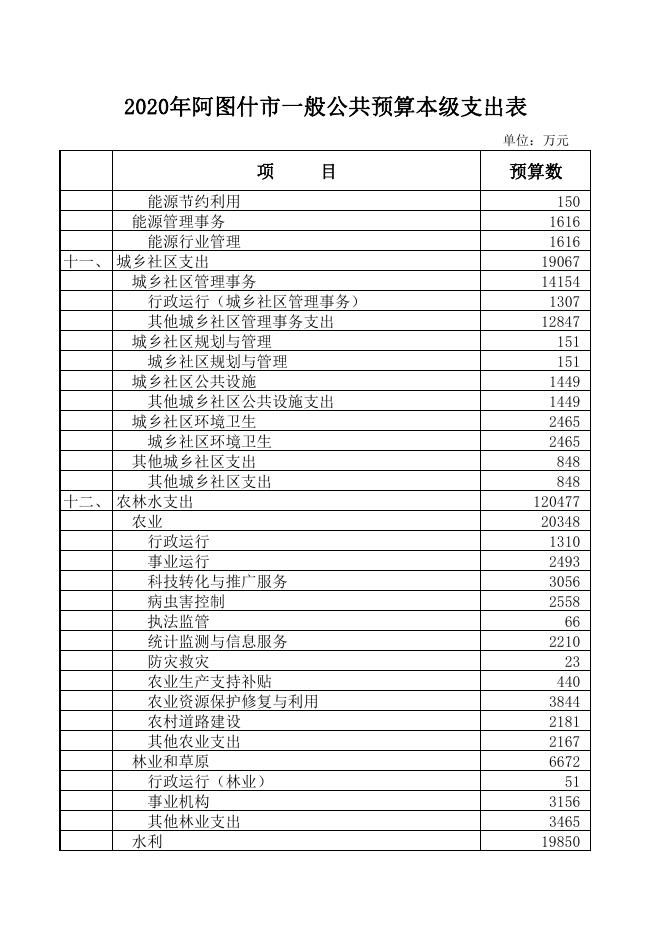 2020年阿图什市一般公共预算本级支出表.pdf