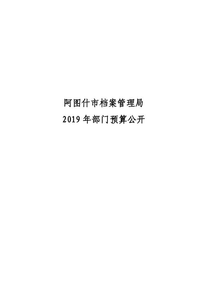 阿图什市档案局2019年预算公开模板.pdf