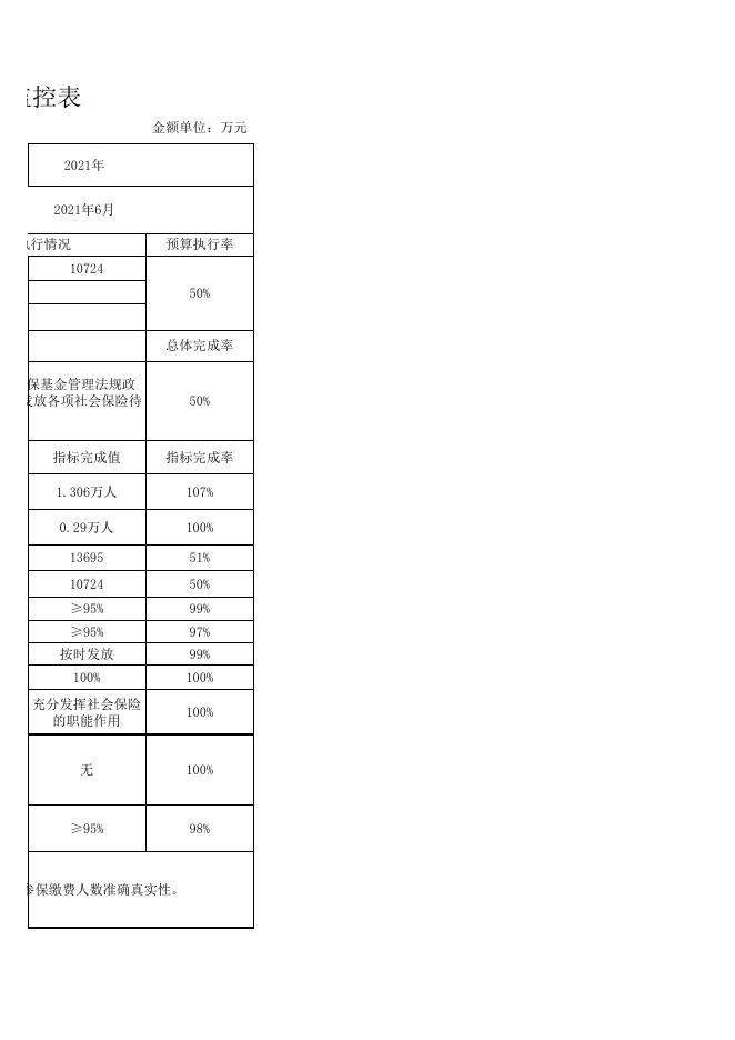 巴楚县新机关养老保险基金6月支出绩效监控表.xlsx