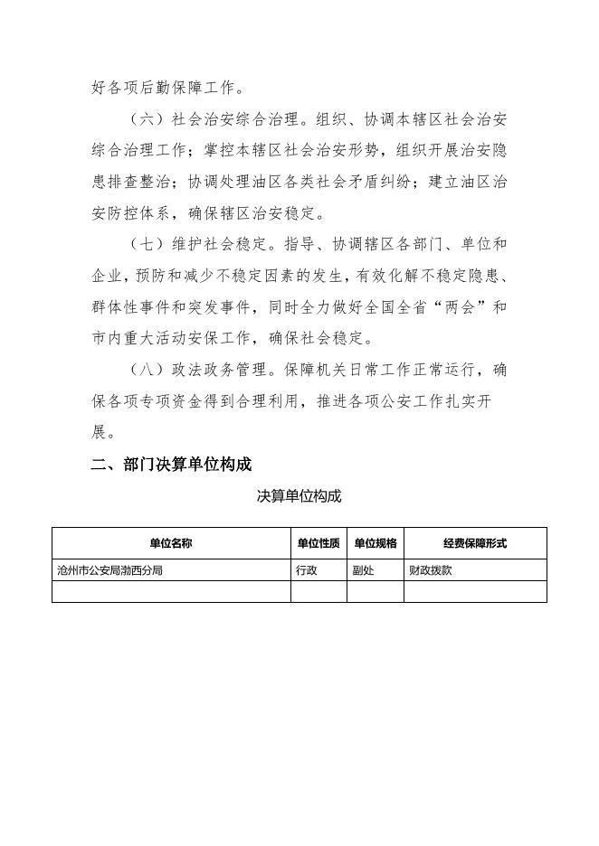 沧州市渤西分局2018部门决算公开.pdf