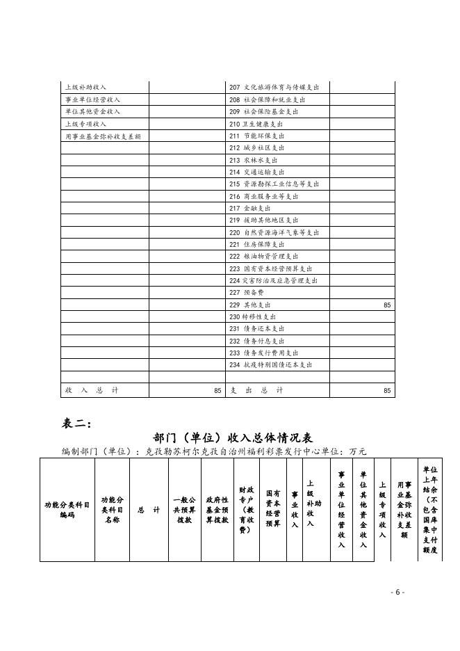克孜勒苏柯尔克孜自治州福利彩票发行中心2021年度预算公开.docx