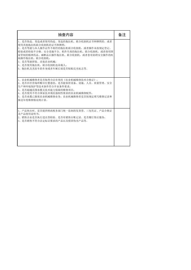 呼图壁县政府部门随机抽查事项清单之农机局.xls