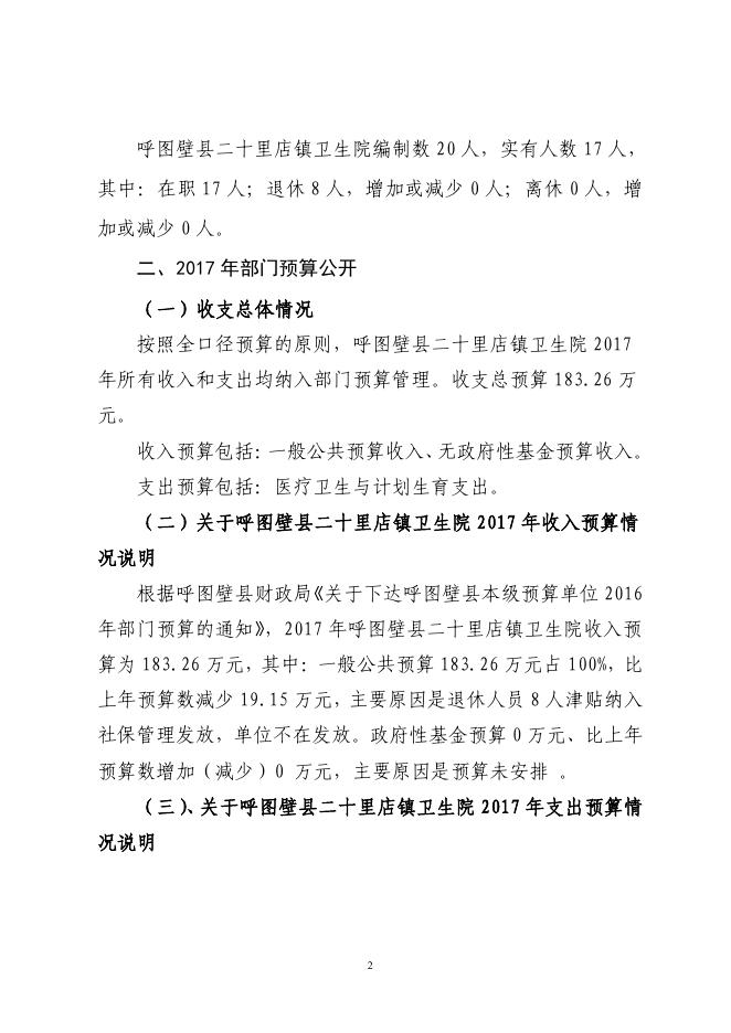 呼图壁县二十里店镇卫生院2017年预算公开报告.pdf