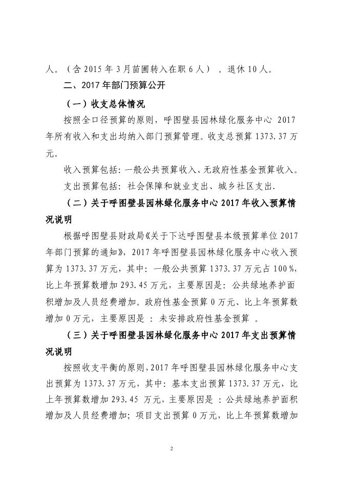 呼图壁县园林绿化服务中心2017年预算公开报告.pdf