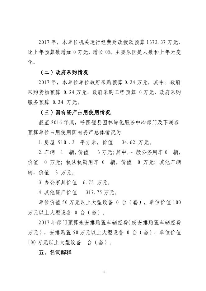 呼图壁县园林绿化服务中心2017年预算公开报告.pdf