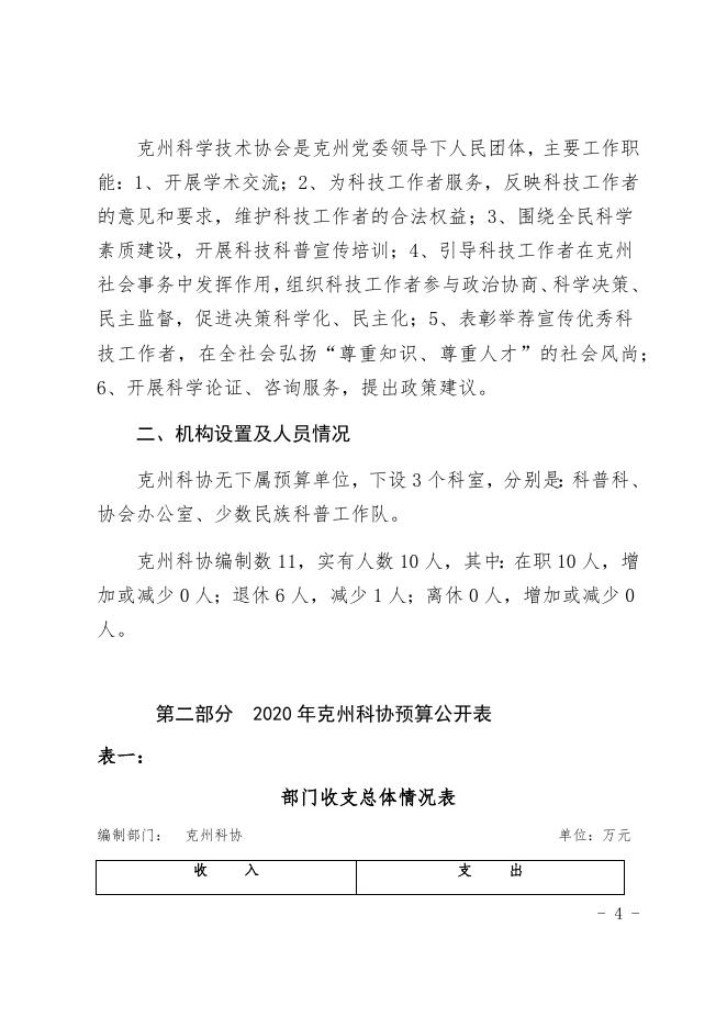 克孜勒苏柯尔克孜自治州科协2020年部门预算公开1.docx.docx