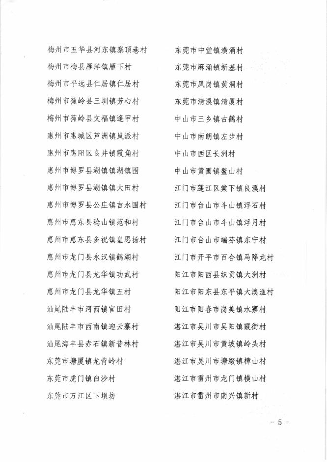 关于公布第一批广东省传统村落名单.pdf