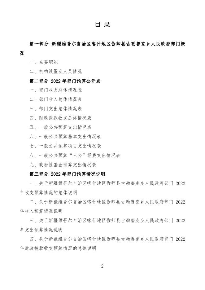 2022年度新疆维吾尔自治区喀什地区伽师县古勒鲁克乡人民政府预算公开.pdf