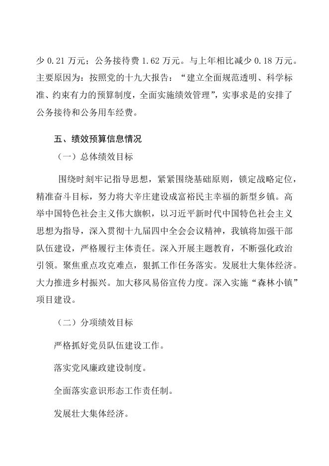 2020年大辛庄镇部门预算信息公开说明.docx