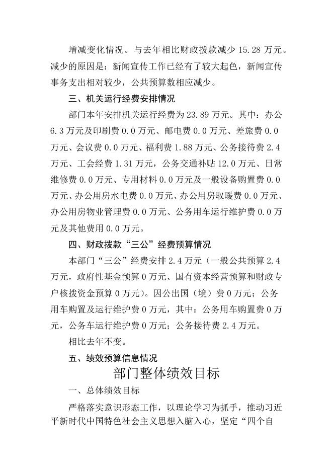 2021年中共定州市委宣传部部门预算公开有关事项的说明.docx