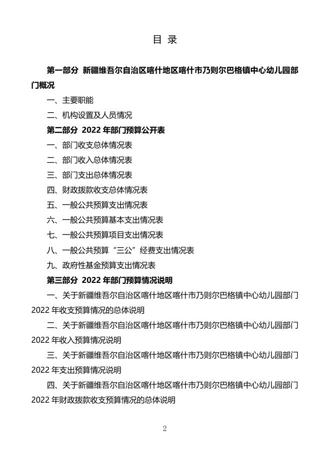 2022年度新疆维吾尔自治区喀什地区喀什市乃则尔巴格镇中心幼儿园预算公开.pdf
