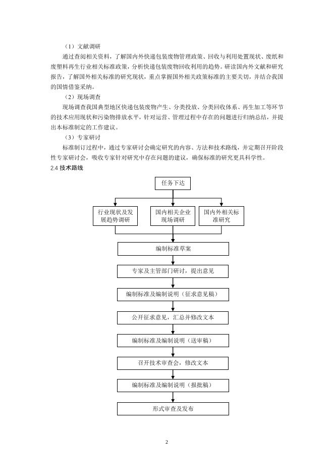 《快递包装废物分类回收污染控制技术规范（征求意见稿）》编制说明.pdf