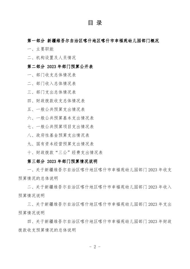 2023年度新疆维吾尔自治区喀什地区喀什市幸福苑幼儿园预算公开.pdf