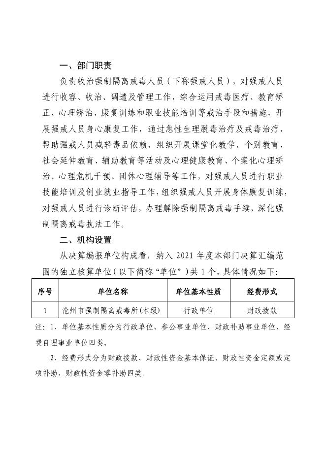 473001沧州市戒毒所2021年度部门决算公开.pdf