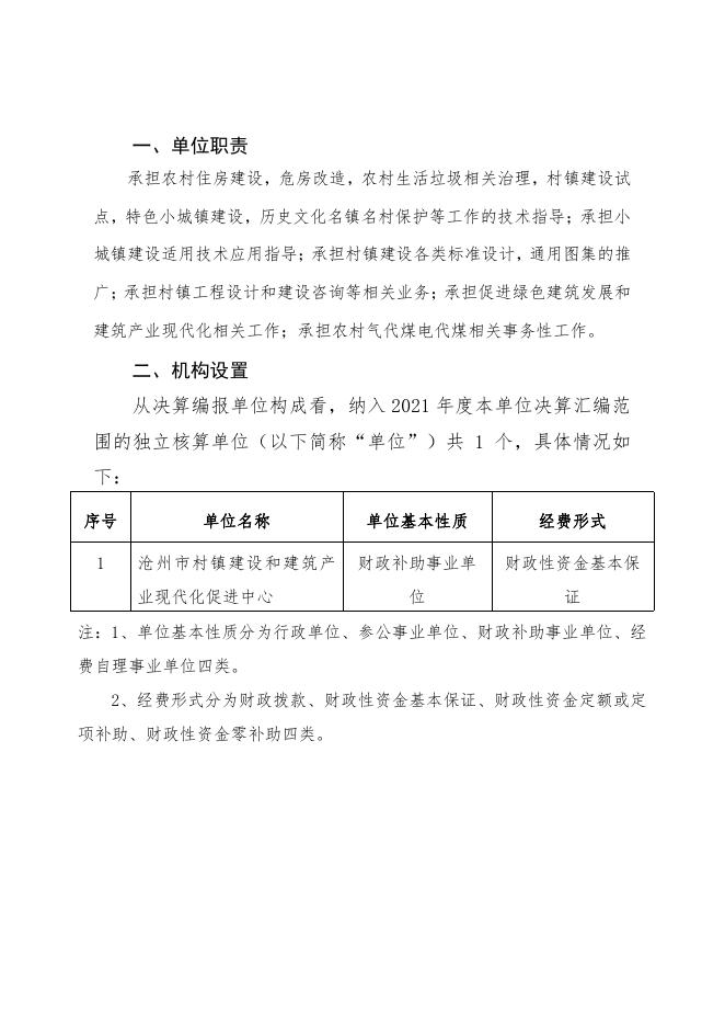 沧州市村镇建设和建筑产业现代化促进中心2021年度单位决算公开.pdf