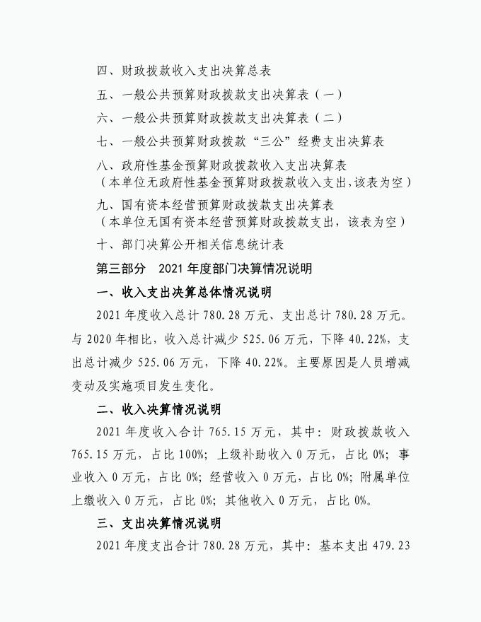 现代农业发展中心2021年决算公开说明.pdf