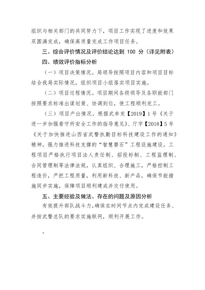 武警智慧磐石项目支出绩效评价报告.docx