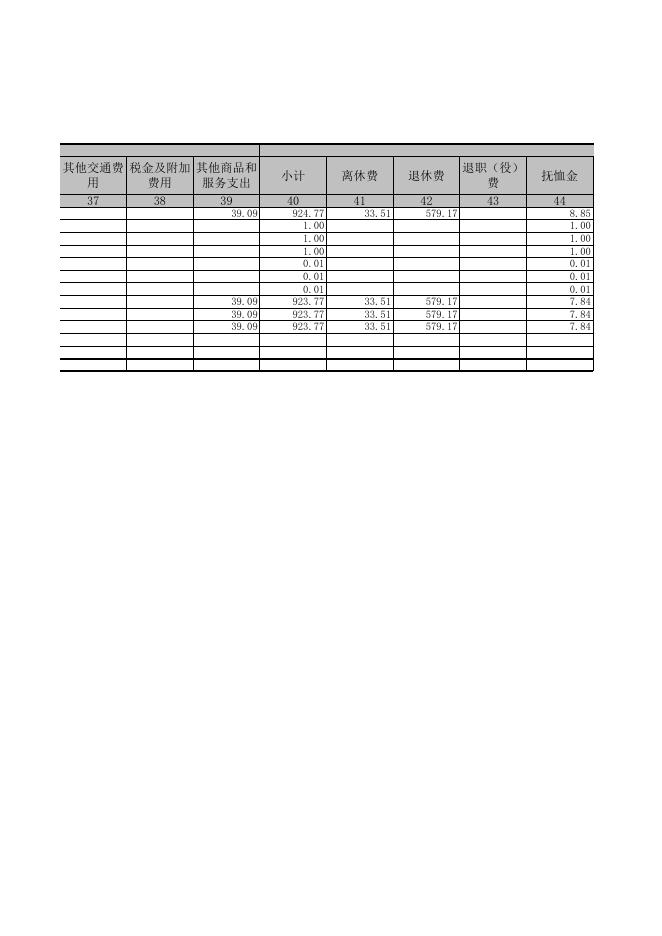 一般公共预算拨款疾病支出决算明细表（财决08-1表）.xls