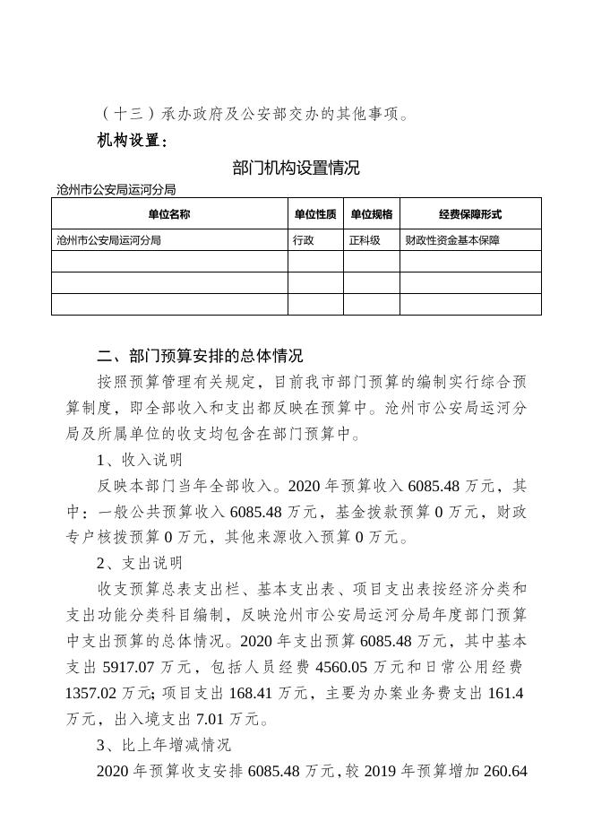沧州市公安局运河分局2020年部门预算信息公开情况说明.doc.docx