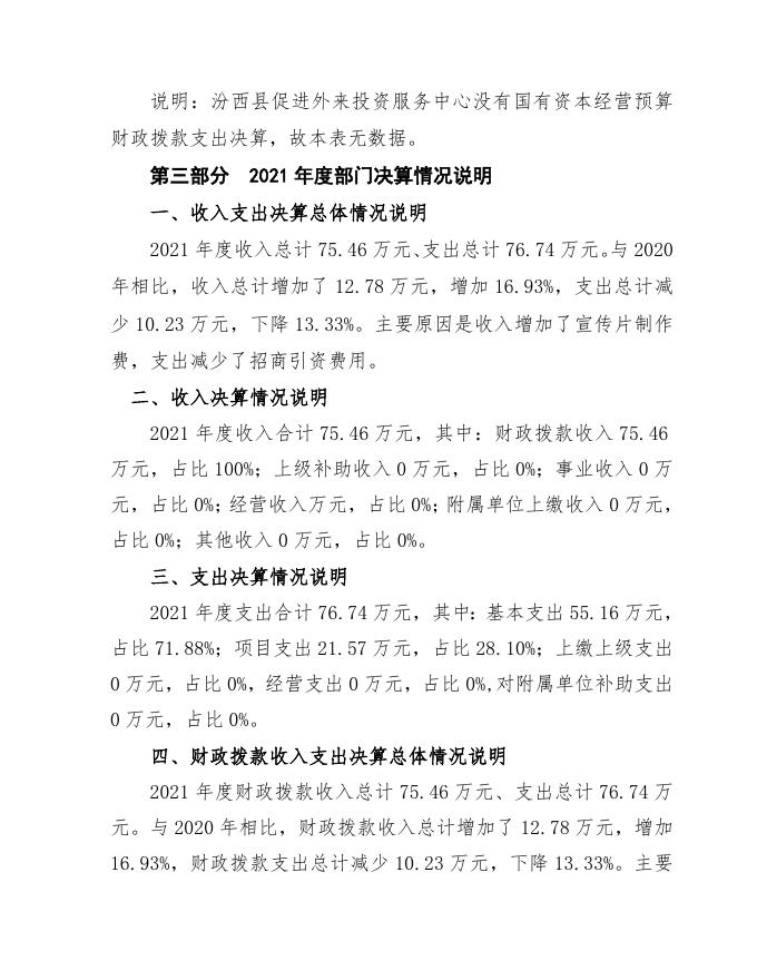 促进外来2021年部门决算公开.doc