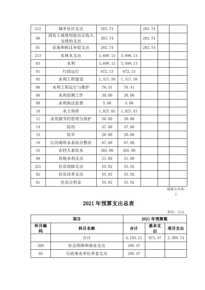 2021年预算公开情况说明表.doc