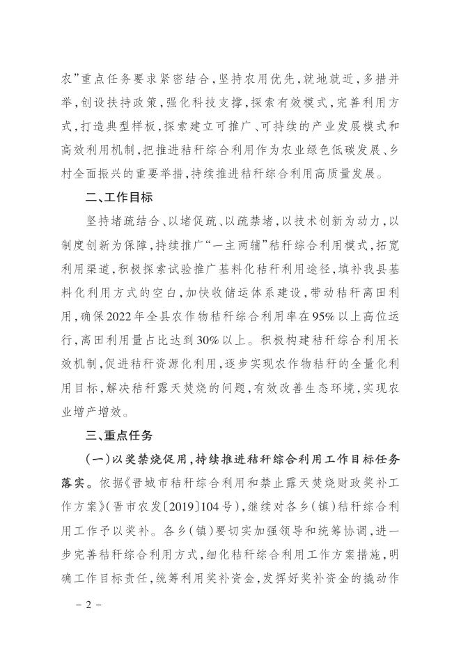 阳城县人民政府办公室关于做好2022年农作物秸秆综合利用工作的通知.pdf