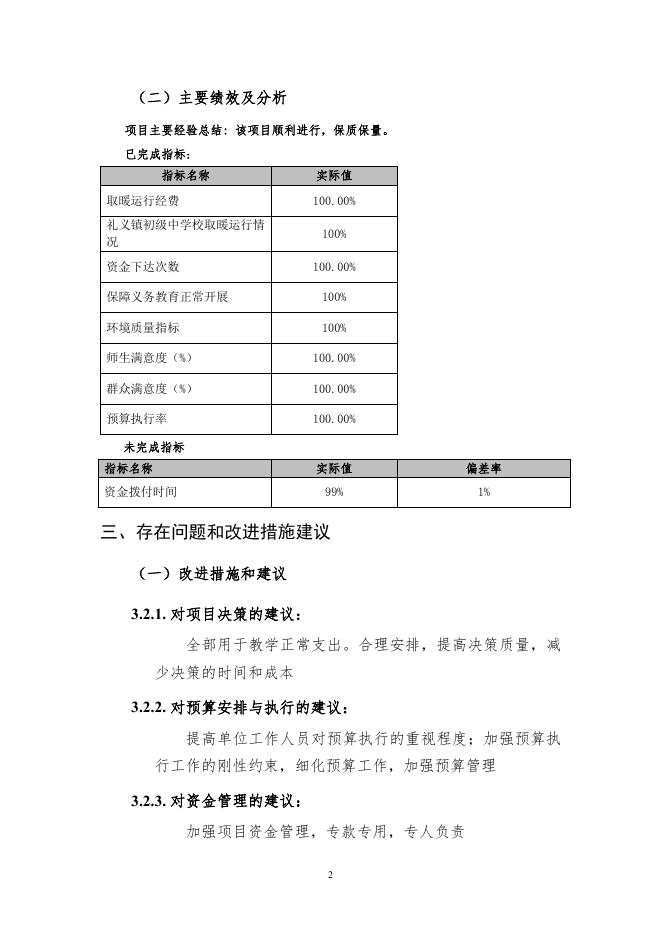 陵川县礼义镇初级中学校2021年取暖运行费_自评报告.pdf