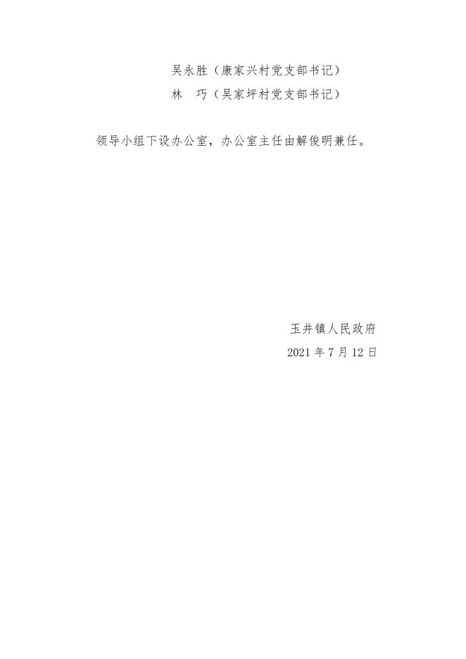 关于成立玉井镇消防安全工作领导小组的通知.pdf