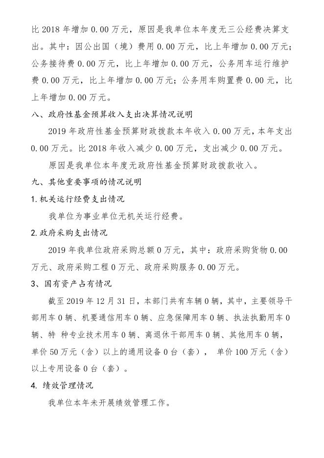 朔州市朔城区农村养老保险管理服务中心2019年决算公开情况说明.doc