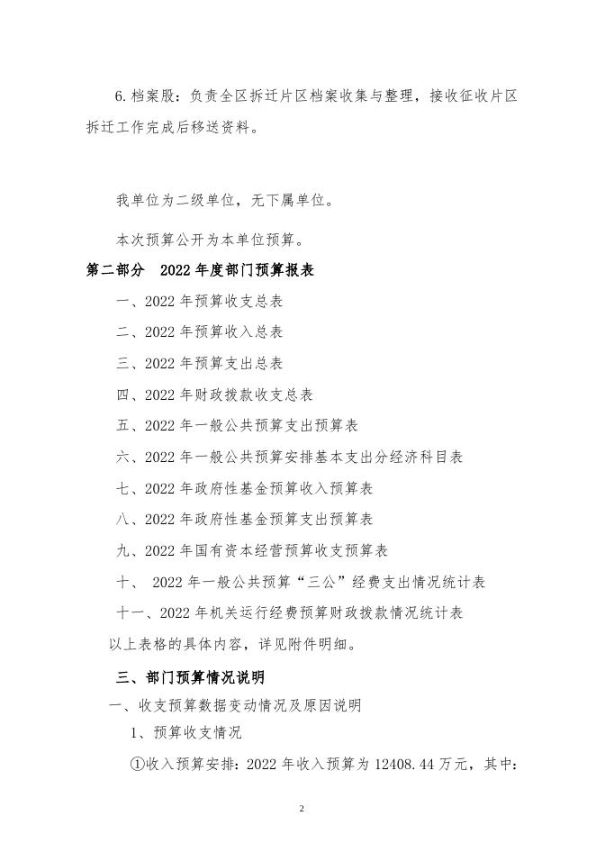 117朔州市朔城区国有土地上房屋征收中心2022年度部门预算公开说明.doc