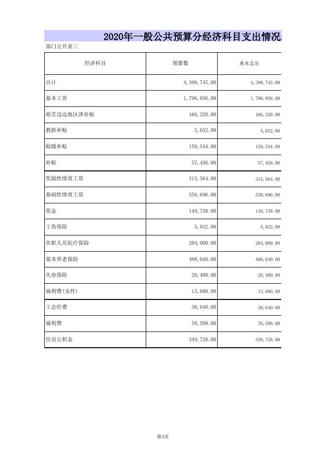华电希望小学2020年部门预算公开表.xls