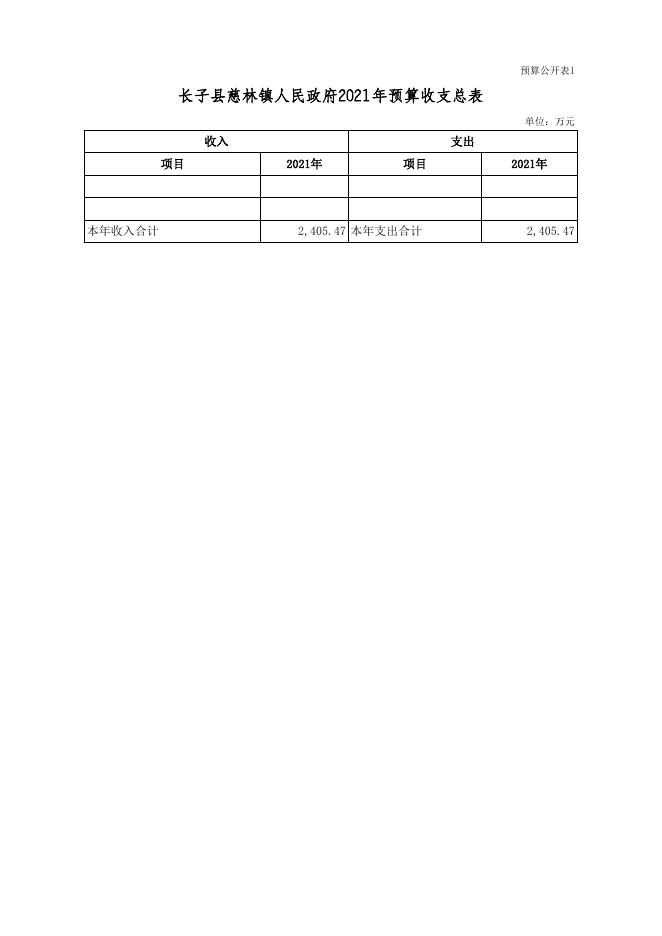 长子县慈林镇人民政府2021年预算公开.xls