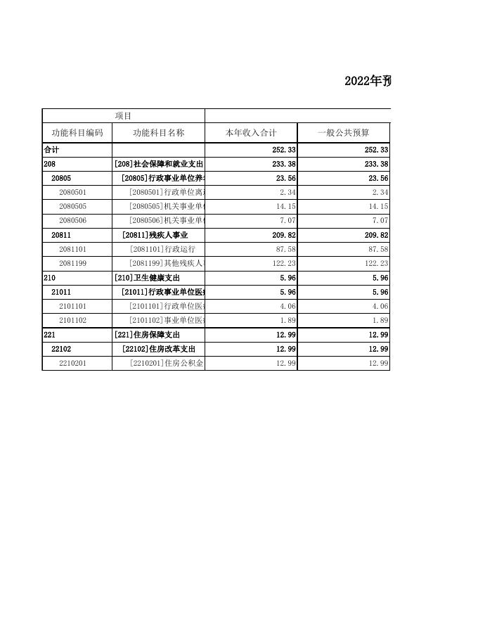 2022年预算残联.xls
