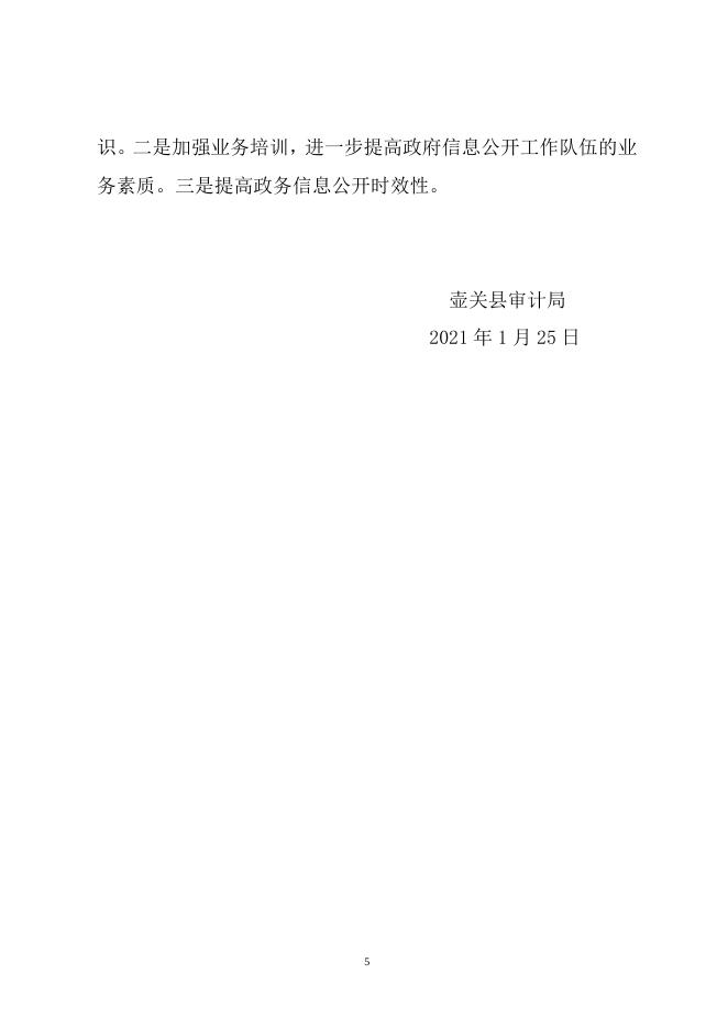 壶关县审计局2020年政府信息公开年度报告.doc