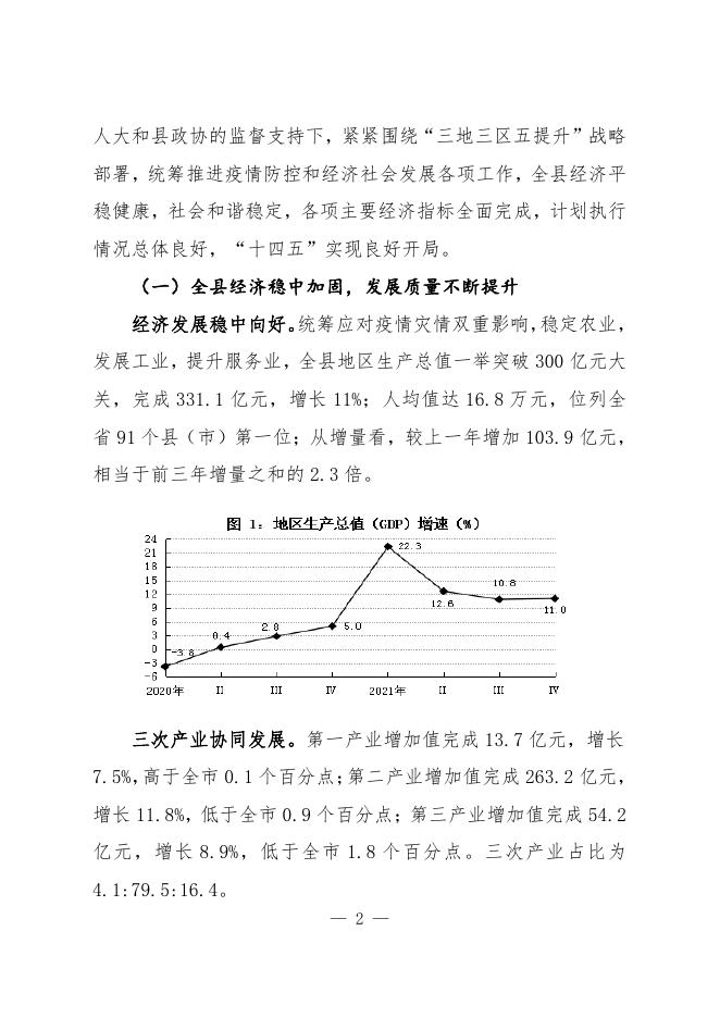 关于沁水县2021年国民经济和社会发展计划执行情况与2022年国民经济和社会发展计划草案的报告.pdf