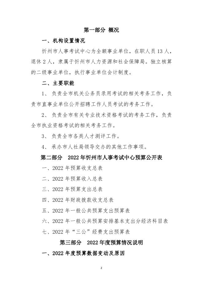 忻州市人事考试中心2022年部门预算公开情况.pdf