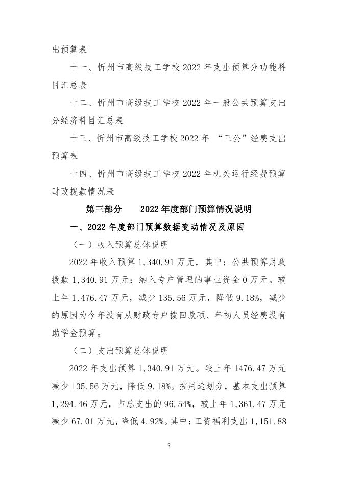 忻州市高级技工学校2022年度部门预算公开.pdf