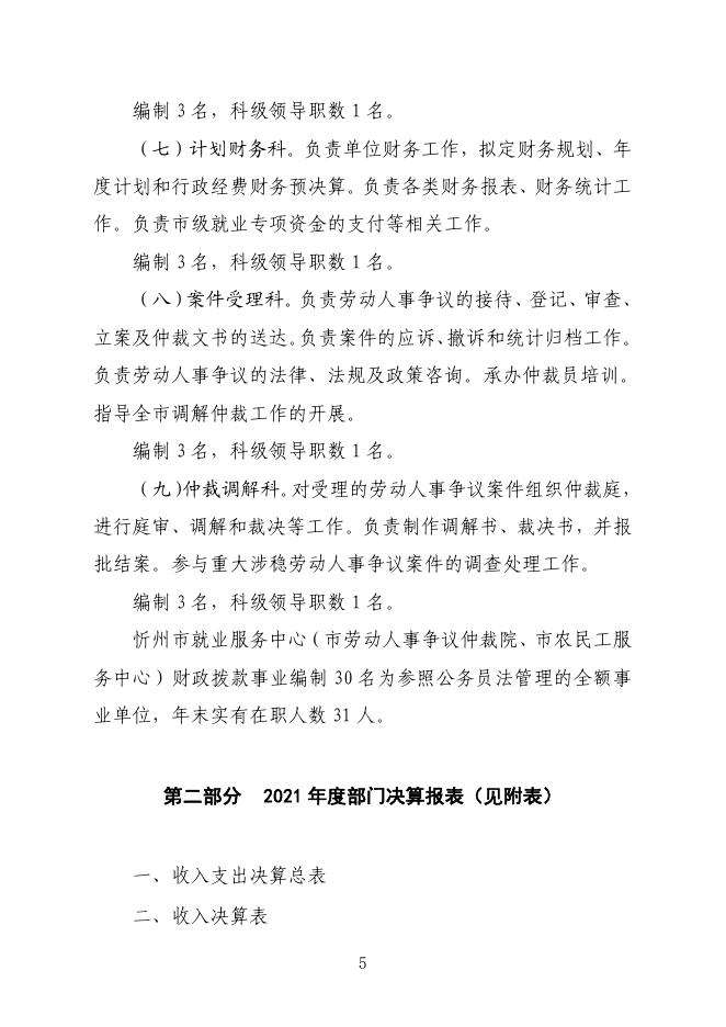 忻州市就业和人才服务中心2021年度决算公开.pdf